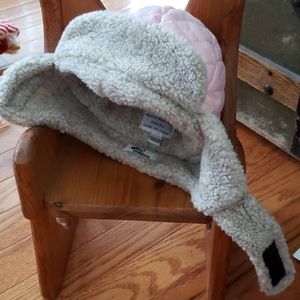 Pink mad bomber hat infant
